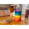 Stapelstein rainbow basic + confetti balanceerbord (Wenslijst Lyaz K.)